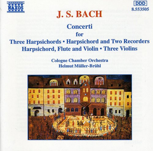 J.S. Bach: Concerti for Harpsichord Flute & Violin - COMPACT DISCS