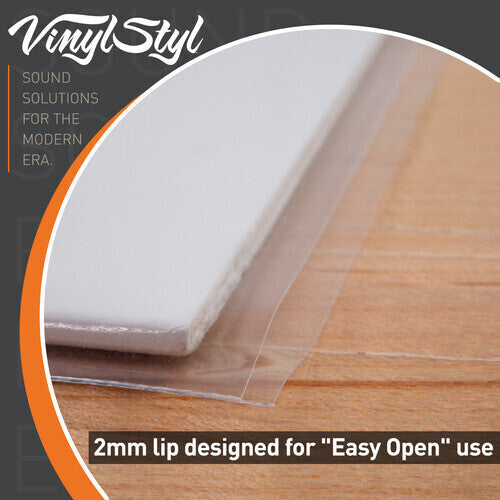 Vinyl Styl® VS-P-005 12 Inch Outer Record Sleeves - Open Top - 50 Count