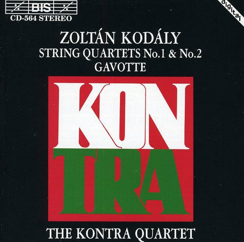 Z. Kodaly: String Quartets 1 & 2 / Gavotte - COMPACT DISCS