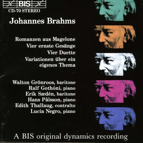 J. Brahms: Songs from Magelone - COMPACT DISCS
