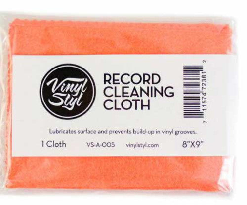 Vinyl Styl™ Vinyl Record Cleaning Cloth - Lubricated 8" X 9" (Single) (Orange)