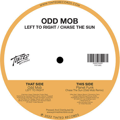 Odd Mob: Left To Right - 12-INCH SINGLE