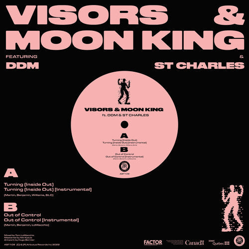 Visors & Moon King: Turning (inside Out) B/w Out Of Control - 12-INCH SINGLE