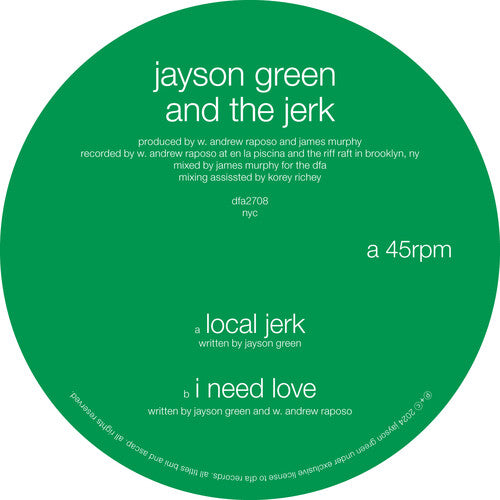 Jayson Green & The Jerk: Local Jerk / I Need Love - 12-INCH SINGLE