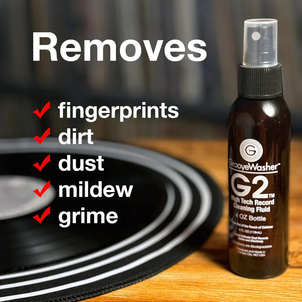 GrooveWasher Hardwood Record Cleaning Kit (Deluxe Set)