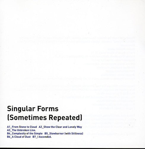 Sylvain Chauveau: Singular Forms [Sometimes Repeated] - COMPACT DISCS