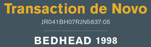 Bedhead: Transaction de Novo -[Vinyl LP]