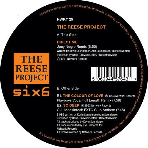 The Reese Project: Remixes - 12-INCH SINGLE