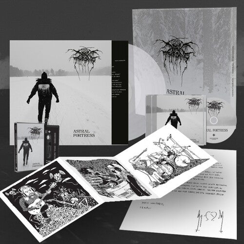 Darkthrone: Astral Fortress - Peaceville Store Exclusive Deluxe Edition, 140gm Clear Vinyl/CD/Cassette/A4 Letter/Art Prints -[Vinyl LP]