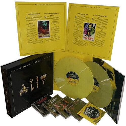 Bruno Nicolai: Bruno Nicolai In Giallo - 2LP's & 4CD Boxset with Poster -[Vinyl LP]