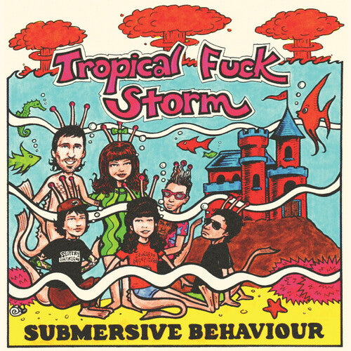 Tropical Fuck Storm: Submersive Behaviour - Clear/aqua Blue Smoke -[Vinyl LP]