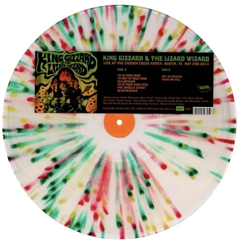 King Gizzard and the Lizard Wizard: Live At The Carson Creek Ranch Austin TX May 2nd 2014 - Splatter Colored Vinyl -[Vinyl LP]