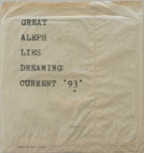 Current 93: Great Aleph Lies Dreaming -[Vinyl LP]