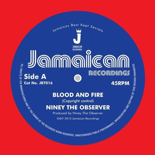 Niney the Observer: Blood And Fire/Brimstone And Fire - 7-INCH SINGLE