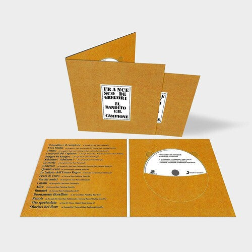 Francesco De Gregori: Il Bandito E Il Campione - COMPACT DISCS