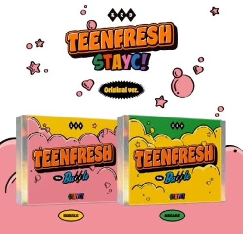 STAYC: Teenfresh - Random Cover - inc. Photobook, Comic Lyrics Book, Special 4-Cut Photo, 2 Photocards, Tattoo Sticker, Folding Poster, Scratch Message Card + Fragrance Card - COMPACT DISCS