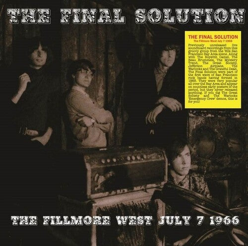 The Final Solution: The Fillmore West July 7 1966 -[Vinyl LP]