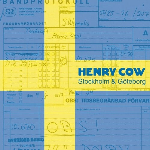 Henry Cow: Stockholm And Goteborg -[Vinyl LP]