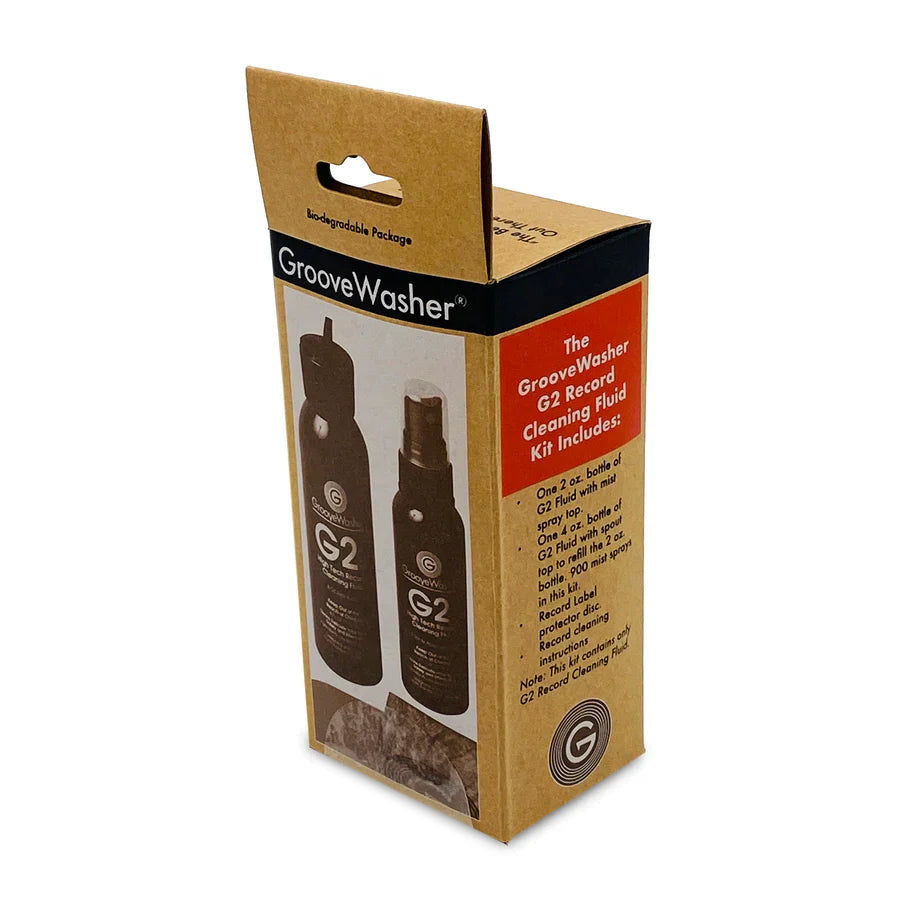 GrooveWasher G2 Record Cleaning Fluid Kit (2 oz Spray & 4 oz Refill)