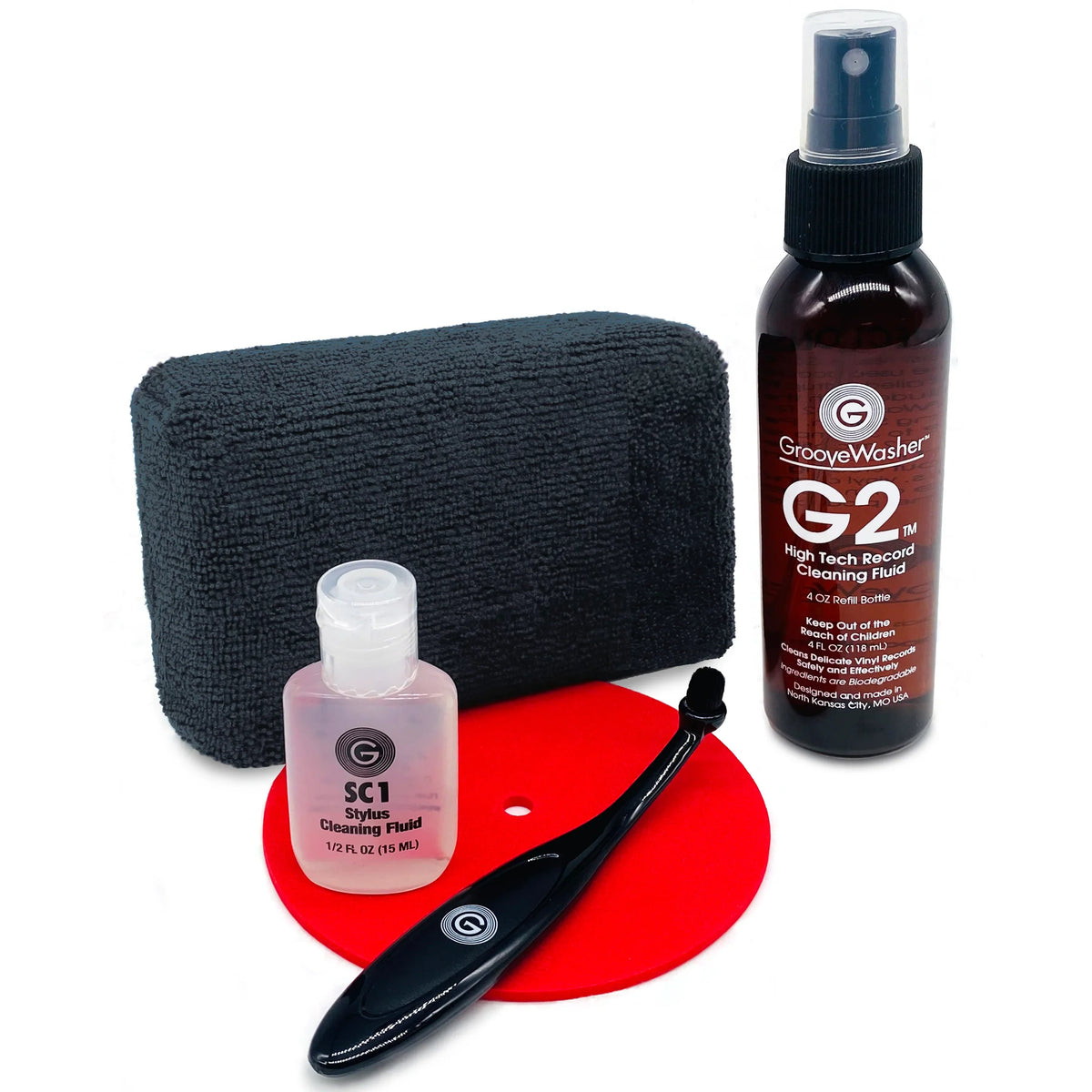 GrooveWasher Record & Stylus Care System (Record and Stylus Cleaning Kit)