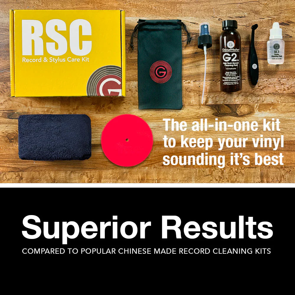 GrooveWasher Record & Stylus Care System (Record and Stylus Cleaning Kit)