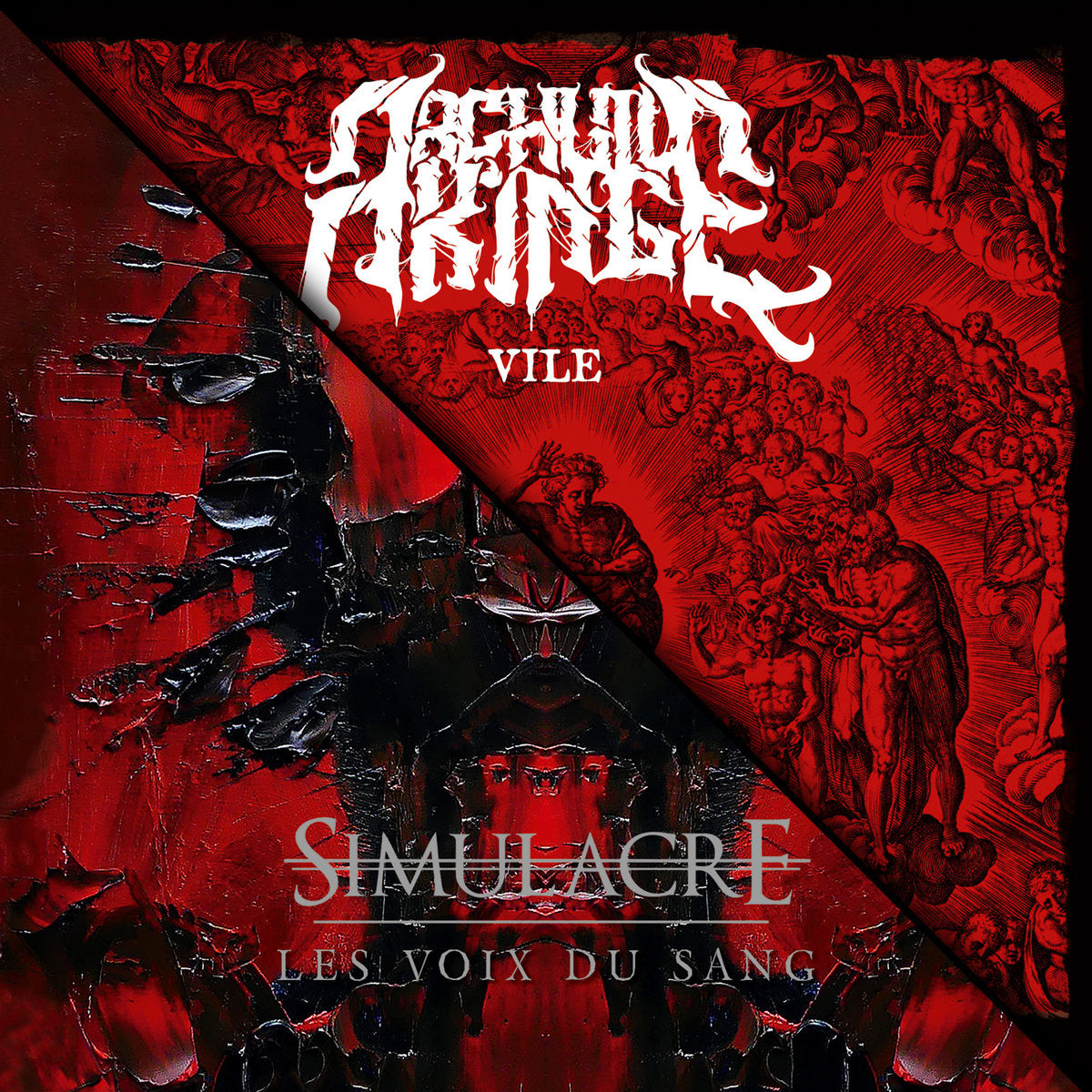 Simulacre / Archvile King: Split -[Vinyl LP]