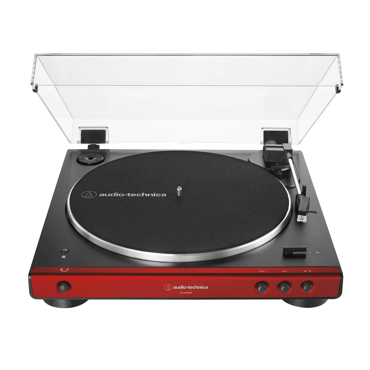 Audio-Technica AT-LP60XBT Fully Automatic Wireless Belt-Drive Turntable - Red (AT-LP60XBT-RD)