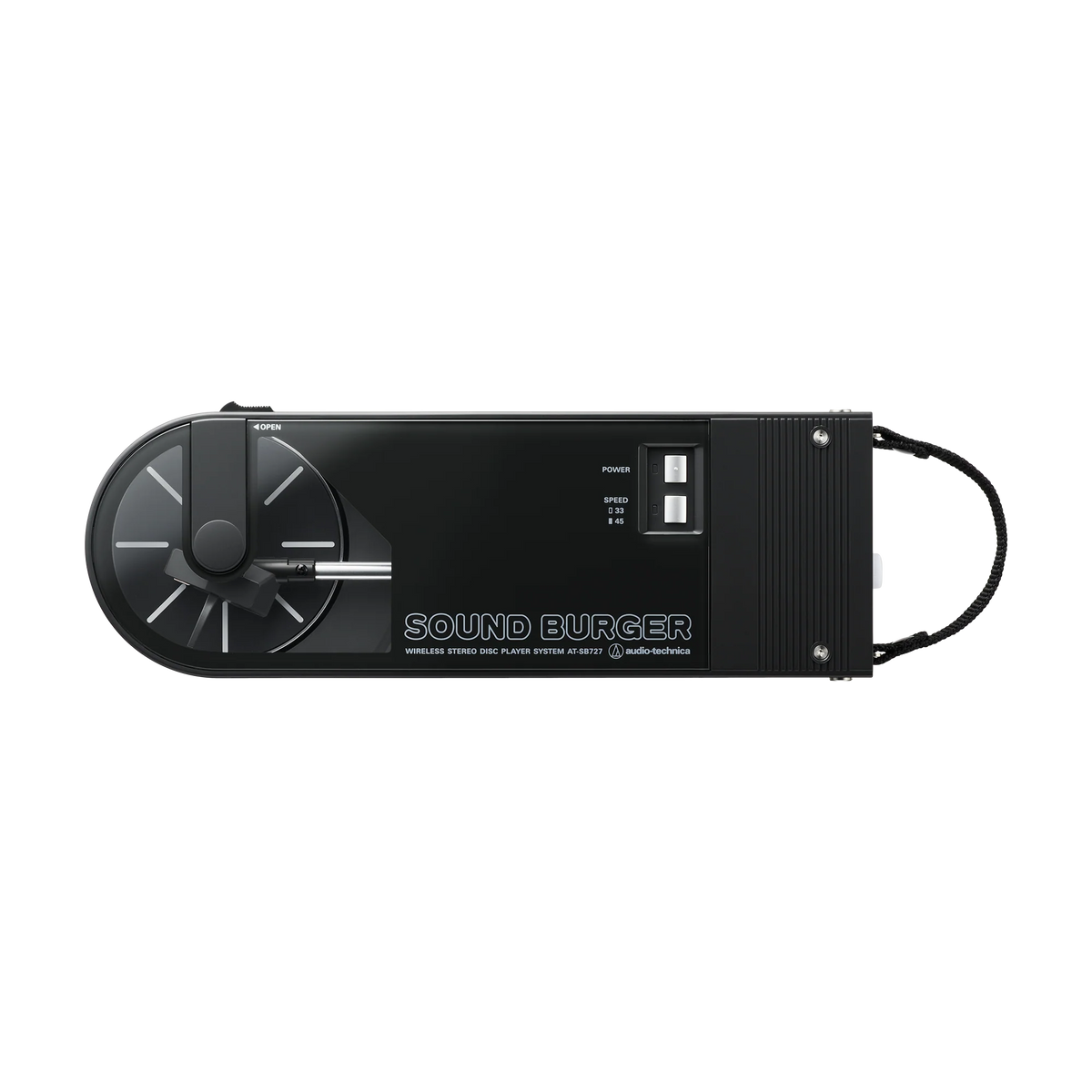 Audio-Technica AT-SB727-BK Sound Burger Portable Bluetooth Turntable (Black)