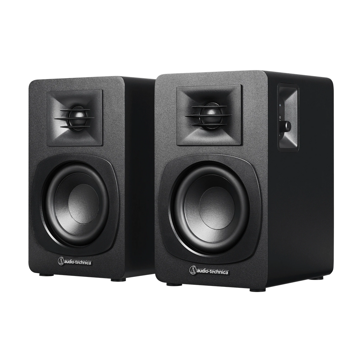 Audio-Technica Powered Bookshelf Speakers, Black (AT-SP3X)